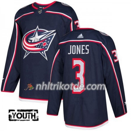 Blue Jackets Trikot Seth Jones 3 Adidas 2017-2018 Marineblau Authentic - Kinder